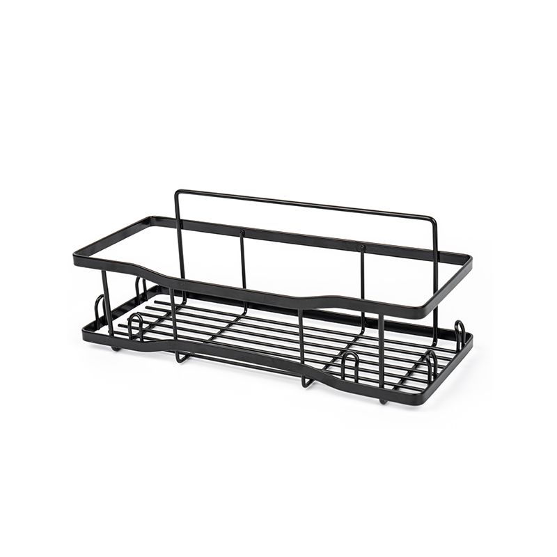 キッチンとバスルーム用の壁に取り付けられた金属ワイヤー収納バスケット