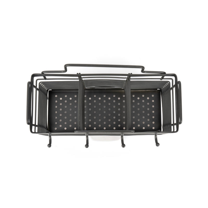 食器ホルダー付き3コンパートメント食器乾燥ラック