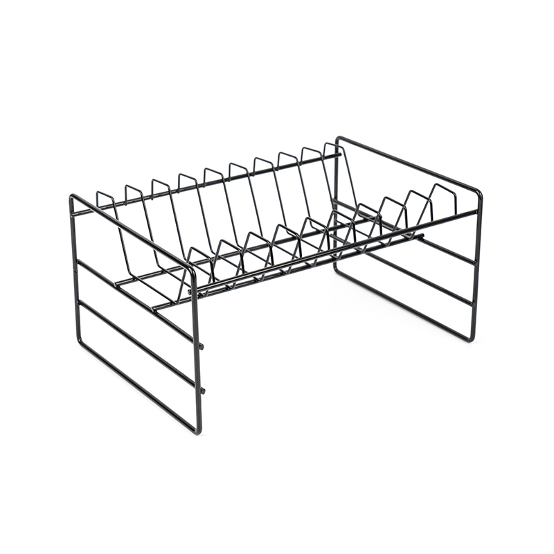食器用の黒の多機能シンク収納ラック