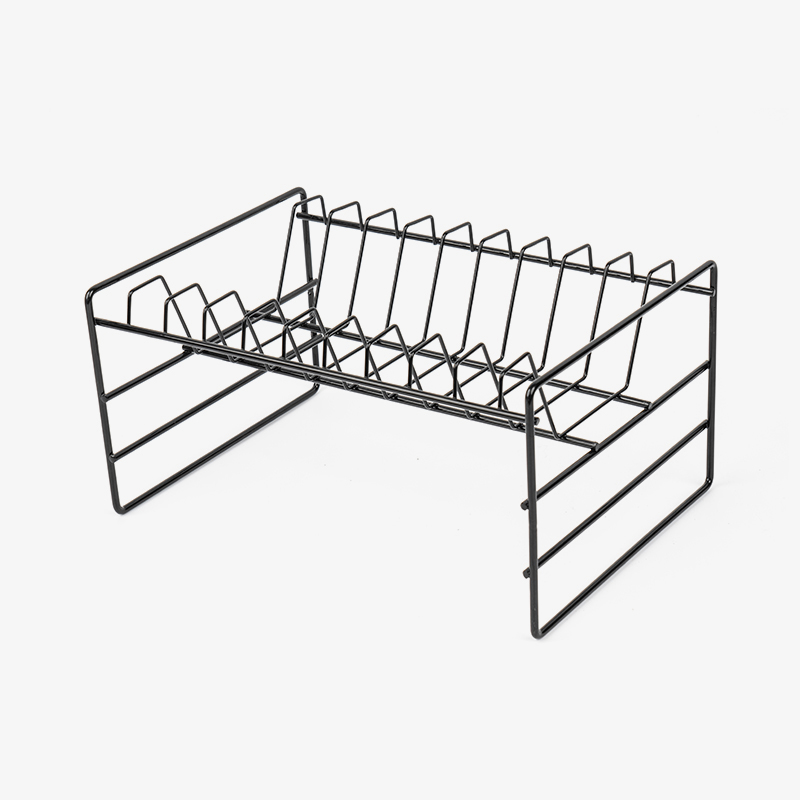 食器用の黒の多機能シンク収納ラック