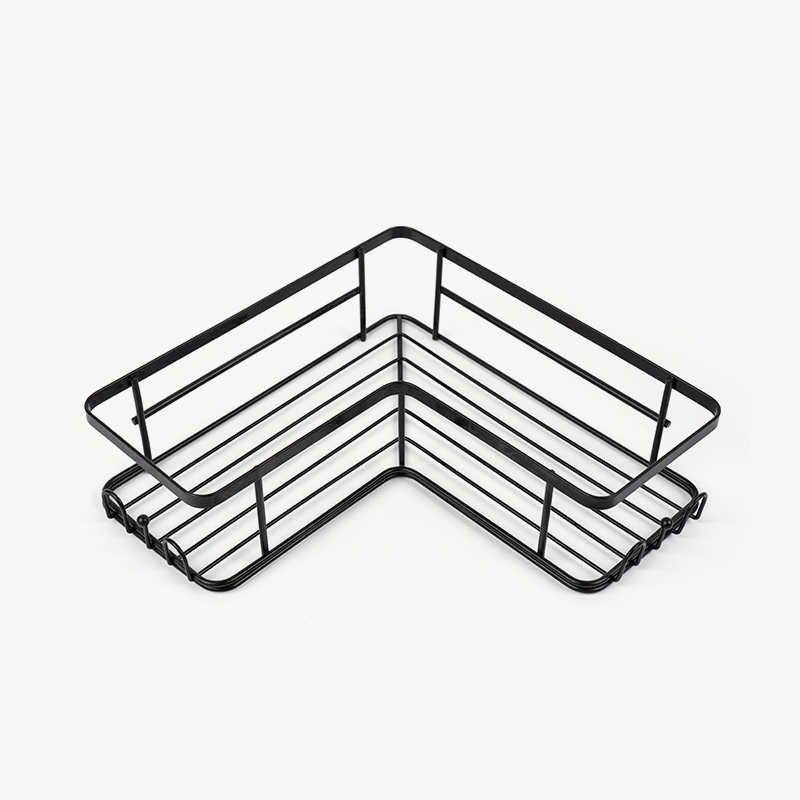 ブラックコーナーシャワーキャディ壁掛けステンレス鋼