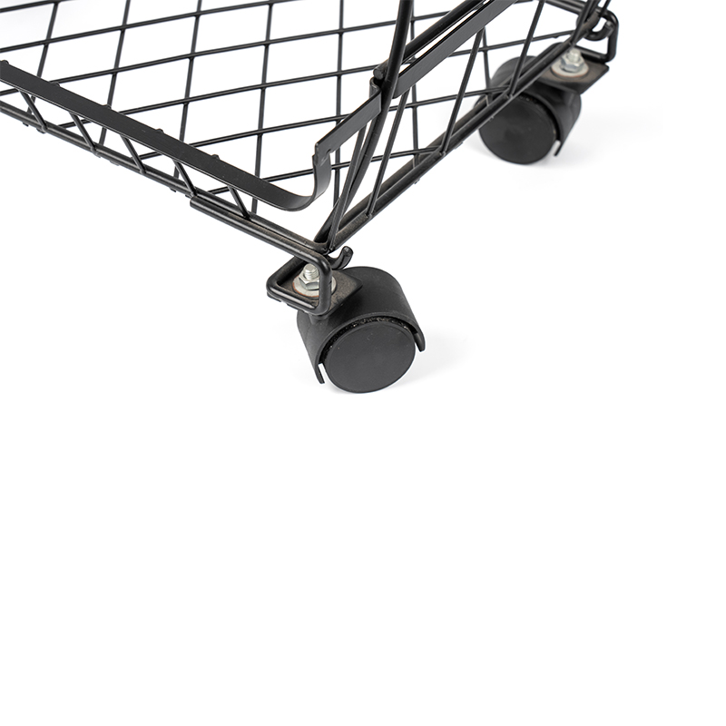 ローリングホイール付き4段積み重ね可能なフルーツ&野菜バスケット