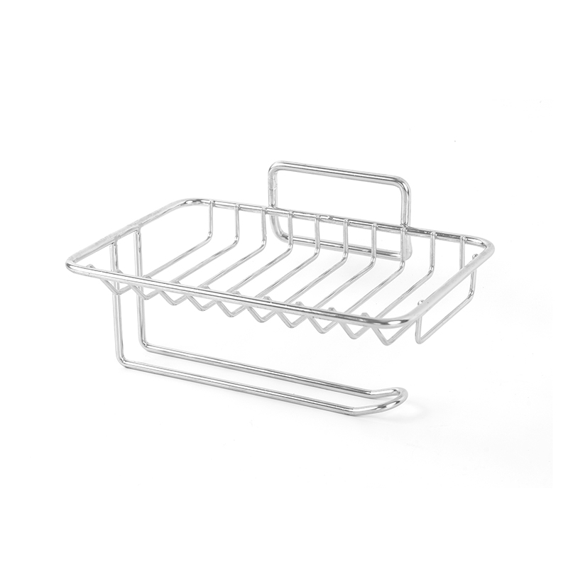 セルフドレナージ＆ステンレススチールスタンド付きセラミックソープディッシュ