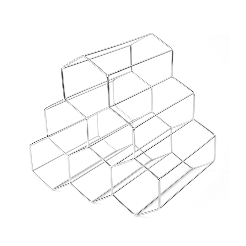 カウンタートップ用3段自立式ワインボトルラック