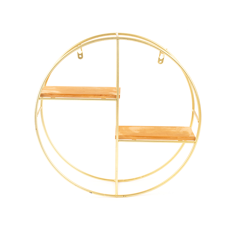 ゴールドラウンドウォールシェルフ