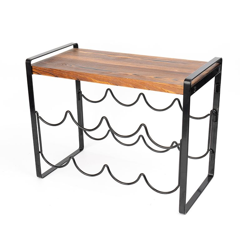 素朴な木製カウンタートップワインラックボトルは組み立て不要