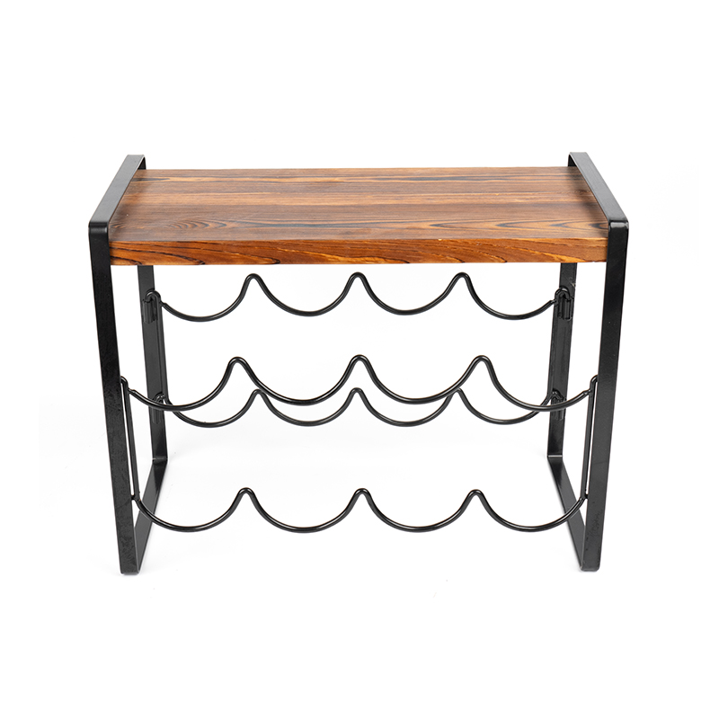 素朴な木製カウンタートップワインラックボトルは組み立て不要